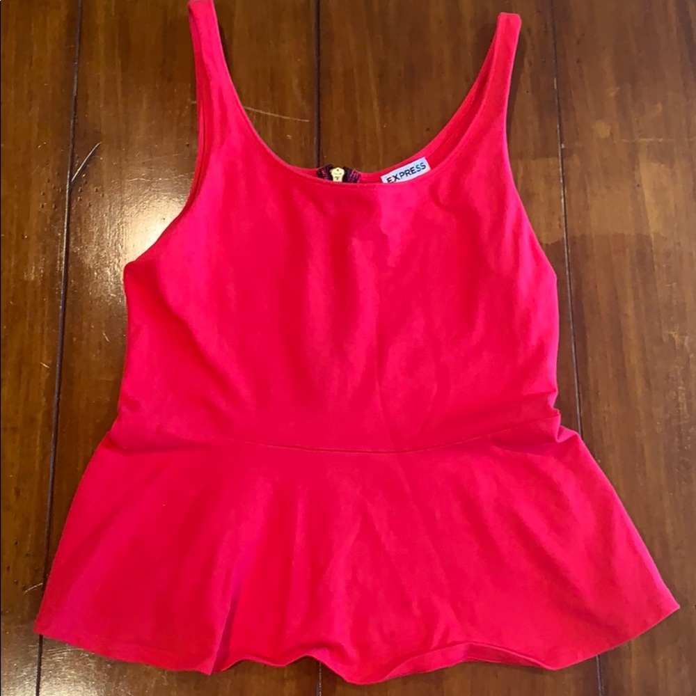 Express peplum tank